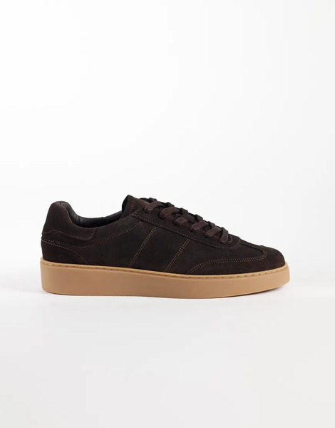  Noak Zapatillas De Deporte Marrones De Estilo Retro De Ante Con Cordones Y Suela De Goma Elaboradas En Portugal De Noak-marrón 