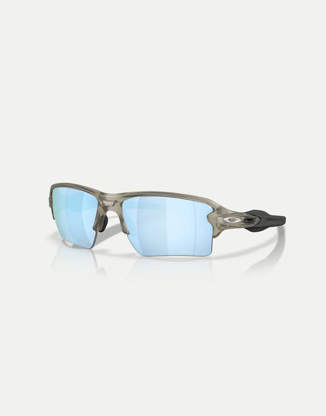  Oakley Oakley - Flak® 2.0 - Gafas De Sol Gris Tinta Mate Rectangulares Extragrandes Con Lentes Azules Efecto Espejo Polarizadas 