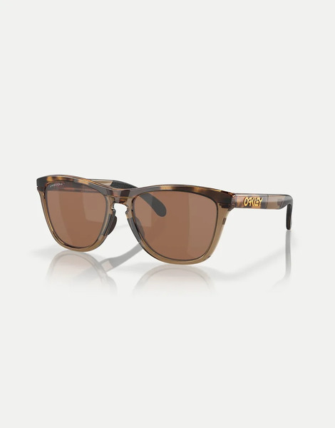  Oakley Gafas De Sol Marrones Ahumadas Efecto Carey Con Lentes Cuadradas Polarizadas Efecto Espejo Frogskins & Trade; Range De Oakley-marrón 