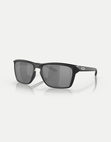  Oakley Gafas De Sol Negro Mate Con Montura Rectangular Y Lentes Grises Efecto Espejo Polarizadas Sylas De Oakley 