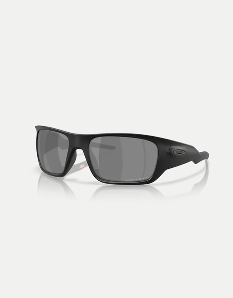  Oakley Gafas De Sol Negro Mate Con Montura Rectangular Y Lentes Negras Polarizadas Efecto Espejo Masseter De Oakley 