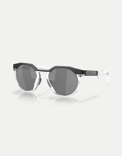  Oakley Gafas De Sol Negro Mate Con Montura Redondeada Y Lentes Grises Polarizadas Efecto Espejo Hstn De Oakley 