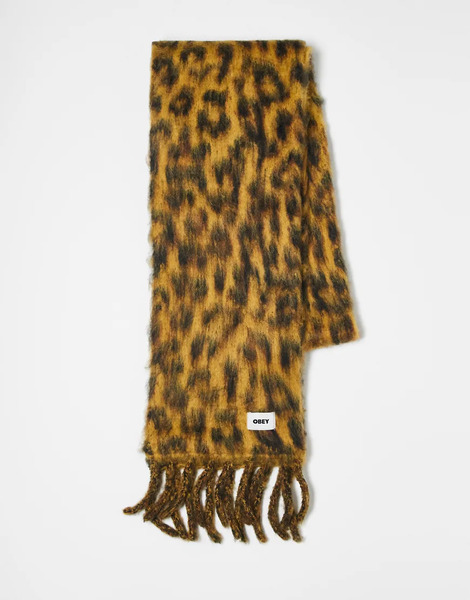  Obey Bufanda Con Estampado De Leopardo De Obey-multicolor 