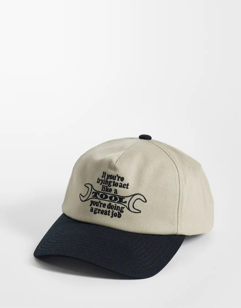  Obey Obey - Gorra Multicolor Con Diseño De Cinco Paneles, Estampado Gráfico, Botones De Presión Y Visera En Contraste Tool 