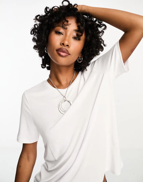  Object Camiseta Blanca Con Acabado Premium De Object-blanco 