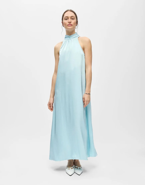  Object Object - Vestido Largo Azul Cielo Invernal 