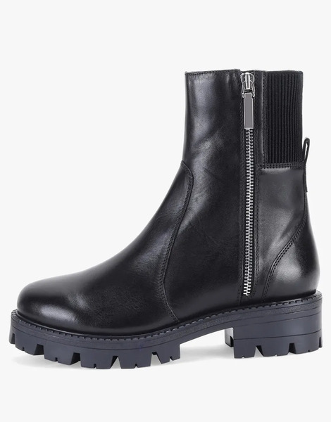  Off The Hook Botas Chelsea Negras De Cuero Harrogate Bazel De Off The Hook-negro 