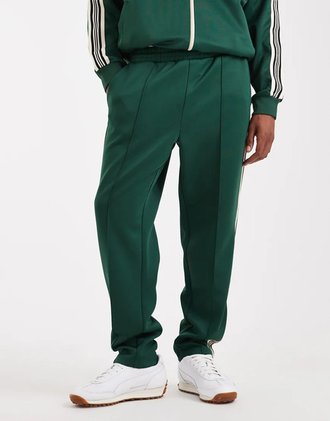  Only & Sons Pantalones De Chándal Verde Oscuro Con Costura En La Parte Delantera Y Raya Lateral De Only & Sons (parte De Un Conjunto) 