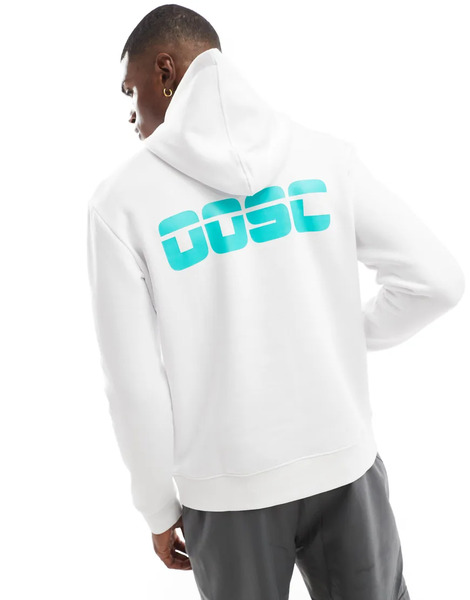  Oosc Sudadera Blanca De Estilo Retro Con Capucha De Oosc-blanco 