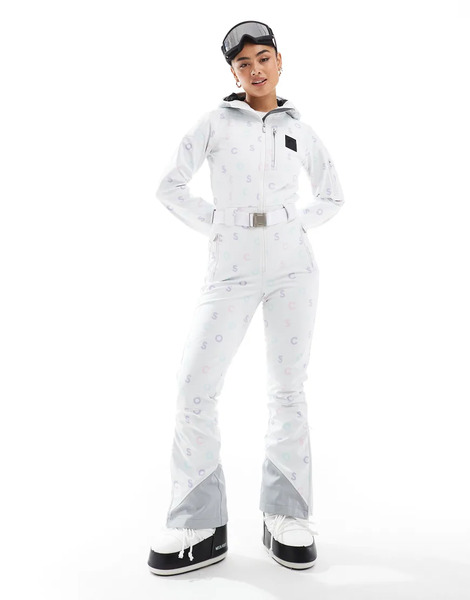  Oosc Traje De Esquí Blanco Estampado De Oosc 