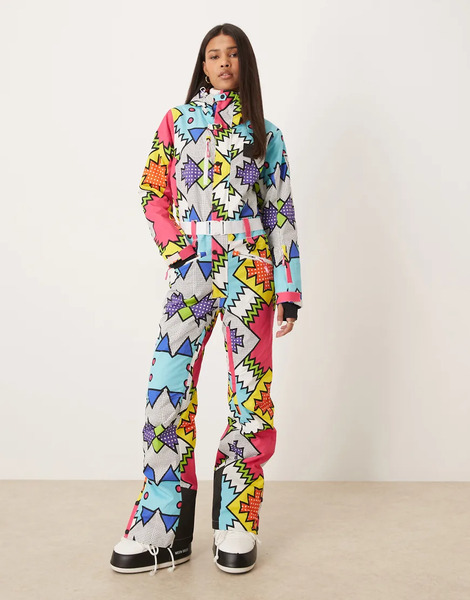  Oosc Traje De Esquí Multicolor Para Mujer Del Mar De Oosc 