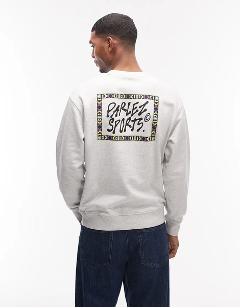  Parlez Sudadera Gris Verge De Parlez 