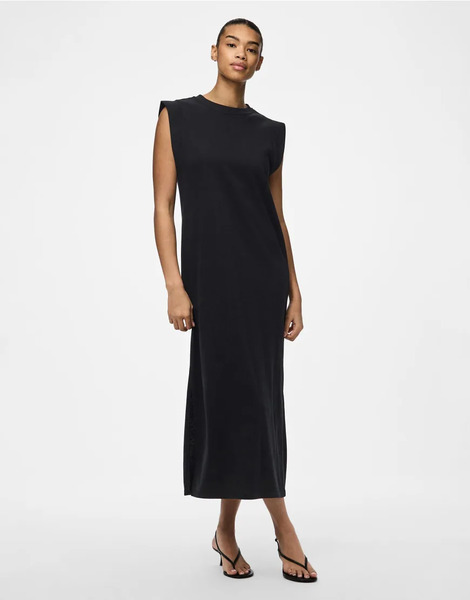  Pieces Vestido Midi Negro De Pieces 