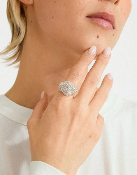  Pilgrim Anillo Chapado En Plata Lael De Pilgrim-plateado 