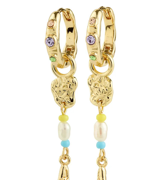  Pilgrim Pendientes Chapados En Oro Ellington De Pilgrim-multicolor 
