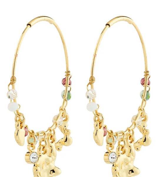  Pilgrim Pendientes Chapados En Oro Tovin De Pilgrim-multicolor 