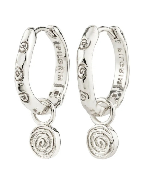  Pilgrim Pendientes De Aro Chapados En Plata Fire De Pilgrim-plateado 