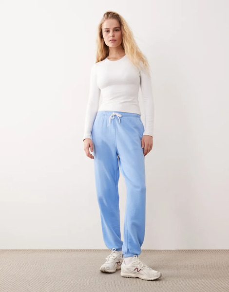  Polo Ralph Lauren Pantalones De Chándal Azul Claro Con Cordón Ajustable Y Logo De Icono De Felpa Ligera De Polo Ralph Lauren 