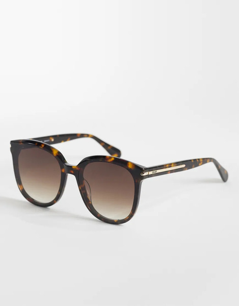  Quay Australia Gafas De Sol Beis Efecto Carey Grandes Redondas Con Lentes Marrones Degradadas Rent Free De Quay-brown 
