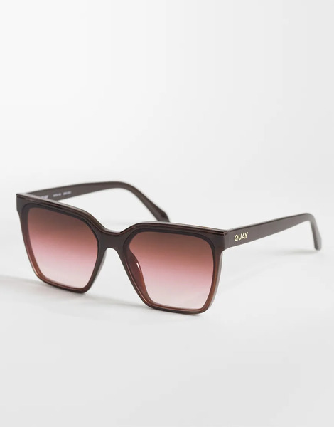  Quay Australia Gafas De Sol Burdeos Cuadradas Level Up De Quay-rojo 