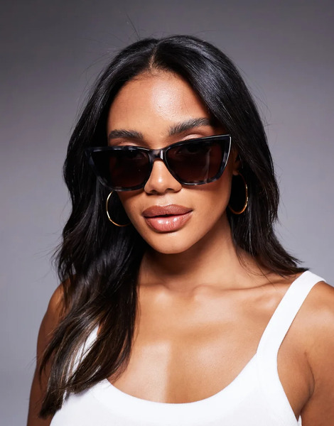  Quay Australia Gafas De Sol Efecto Carey De Estilo Ojos De Gato Con Lentes Ahumadas Call The Shots Remixed De Quay-gris 