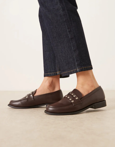  Raid Mocasines Marrones Con Tachuelas Ferney De Raid-brown 