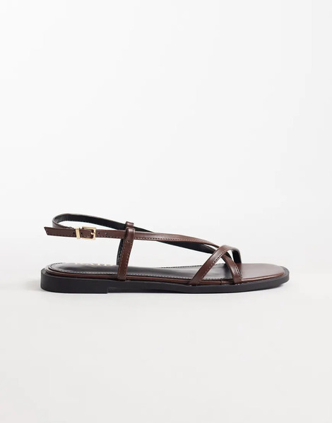  Raid Sandalias Marrones Planas Aluna De Raid-brown 