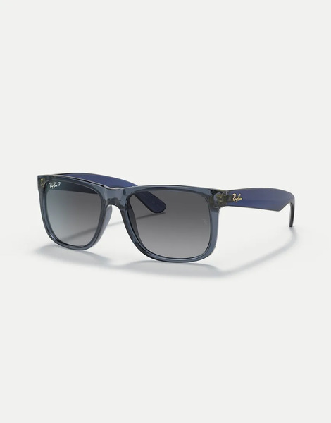  Ray-ban Gafas De Sol Azul Transparente Con Montura Cuadrada Y Lentes Grises Polarizadas Justin Classic De Ray-ban 