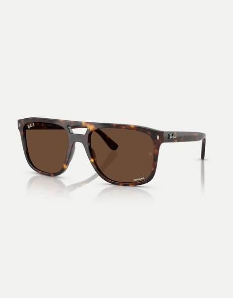  Ray-ban Gafas De Sol Marrón Efecto Carey Cuadradas Con Lentes Marrones Polarizadas Rb2213ch Chromance De Ray-ban 