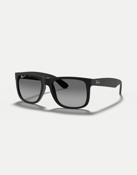 Ray-ban Gafas De Sol Negras Con Montura Cuadrada Y Lentes Grises Polarizadas Justin Classic De Ray-ban-negro 