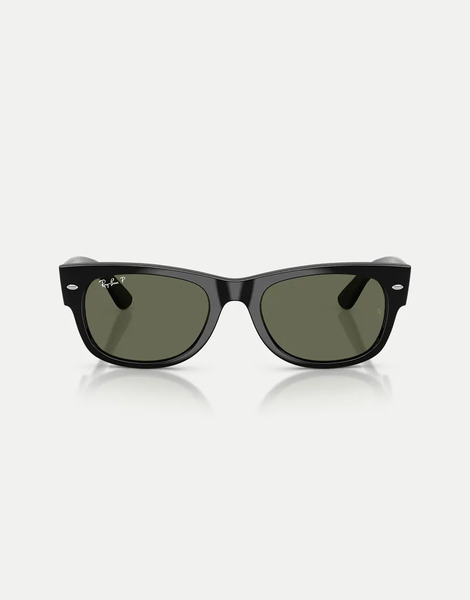  Ray-ban Ray-ban - Gafas De Sol Negras Con Montura Cuadrada Y Lentes Verdes Polarizadas Mega Wayfarer Ii-negro 
