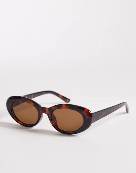  Reclaimed Vintage Gafas De Sol Marrón Oscuro Efecto Carey De Estilo Ojos De Gato Con Lentes Marrones De Reclaimed Vintage-brown 