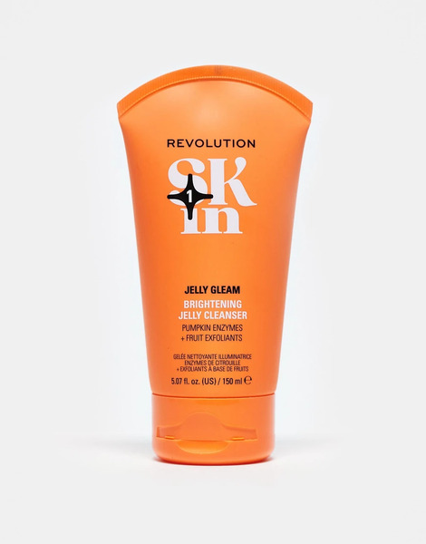  Revolution Skincare Limpiador Iluminador Con ácidos Aha Y Fruta Natural Jelly Gleam De 150 Ml De Revolution Skin-sin Color 