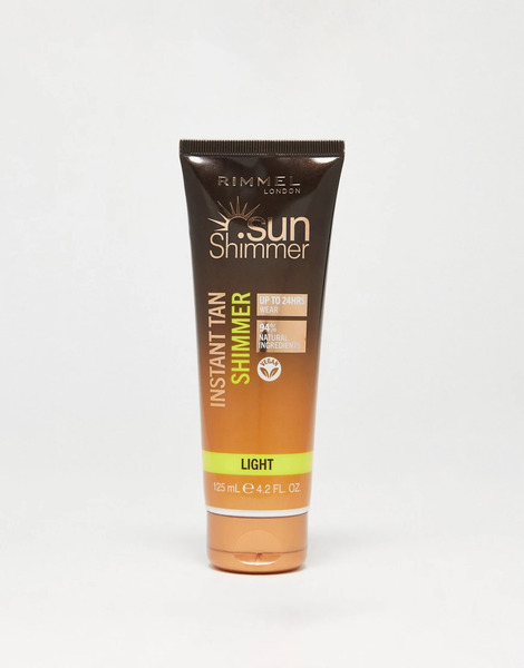  Rimmel London Autobronceador Instantáneo Para Rostro Y Cuerpo De Tono Claro Con Acabado Brillante De 125 Ml De Sunshimmer De Rimmel London-marrón 
