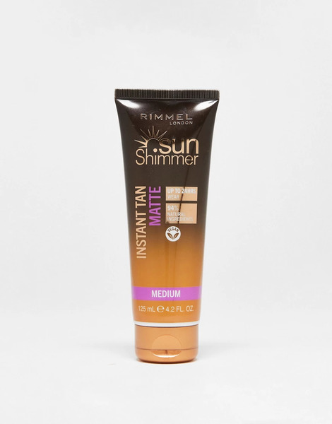  Rimmel London Autobronceador Instantáneo Para Rostro Y Cuerpo De Tono Medio Con Acabado Mate De 125 Ml De Sunshimmer De Rimmel London-marrón 