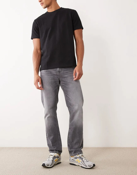  River Island Vaqueros Grises De Corte Recto De River Island 