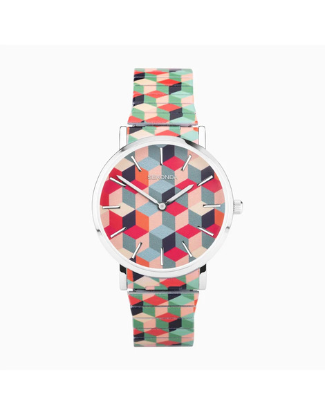  Sekonda Reloj Para Mujer Con Esfera Multicolor De 38 Mm Y Correa Elástica De Acero Inoxidable Maxima De Sekonda 