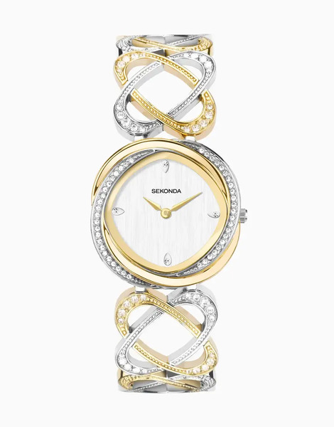  Sekonda Reloj Para Mujer Con Esfera Plateada De 30 Mm Y Correa De Aleación Hidden Hearts De Sekonda-plateado 