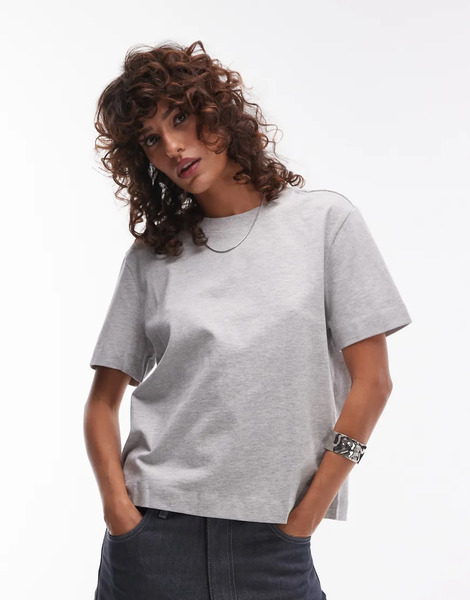  Selected Camiseta Gris Jaspeado Extragrande De Selected 