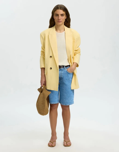  Selected Pantalones Cortos Vaqueros Azul Claro De Selected 