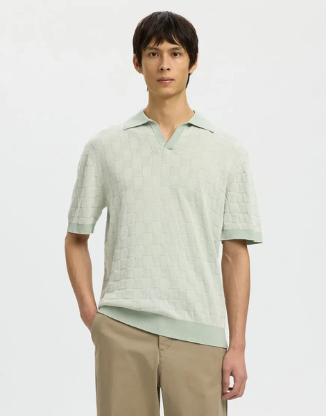  Selected Polo Gris Aguamarina De Selected-verde 