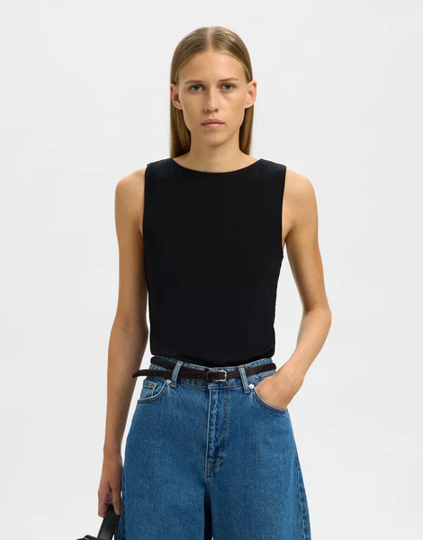  Selected Top Negro Reversible De Selected 