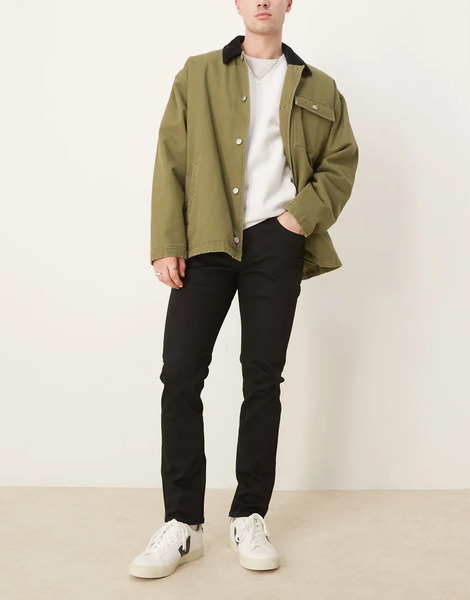  Selected Vaqueros Negros De Corte Slim Leon De Selected 