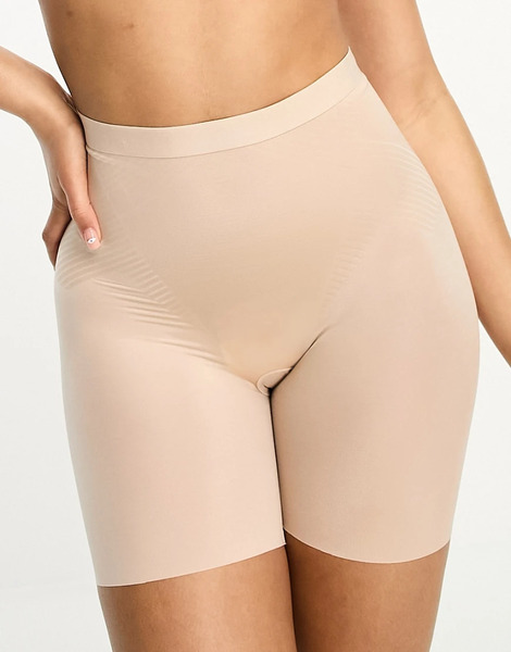  Spanx Pantalones Cortos Moldeadores Beis Champán ¡invisibles Spanxshape Invisible Girlshort De Spanx-beis Neutro 
