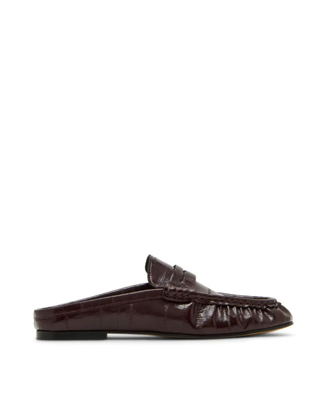  Steve Madden Mocasines Burdeos Fruncidos Estilo Mules De Steve Madden-rojo 