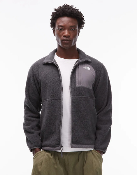  The North Face Chaqueta Polar Gris Oscuro Con Diseño Color Block Y Cremallera De Tejido Grueso Yumiori Off Peak De The North Face 