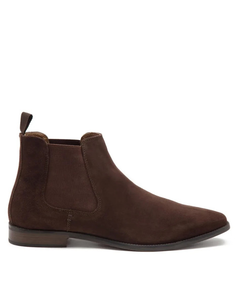  Thomas Crick Botines Chelsea Marrones De Estilo Formal De Ante Addison De Thomas Crick-marrón 