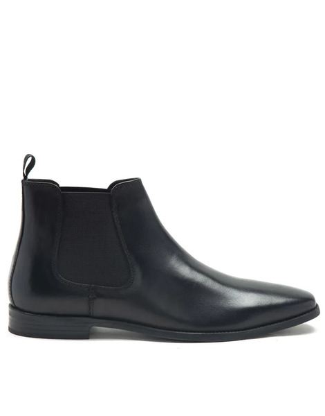  Thomas Crick Botines Chelsea Negros De Estilo Formal De Cuero Addison De Thomas Crick 