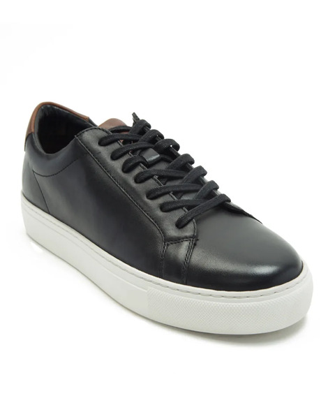  Thomas Crick Zapatillas Deportivas Negras De Estilo Casual Con Detalle De 6 Pares De Ojales Evers De Thomas Crick-negro 