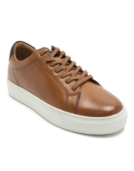  Thomas Crick Zapatillas Deportivas Tostadas De Estilo Casual Para Hombre Con Cordones De Cuero Evers Thomas Crick-brown 